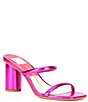 Color:Electric Pink Metallic - Image 1 - Noles Metallic Dress Sandals