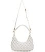 Dolce Vita Positano Raffia Net Shoulder Bag, Color:White - Image 3