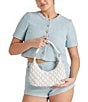 Dolce Vita Positano Raffia Net Shoulder Bag, Color:White - Image 4