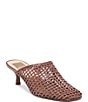 Dolce Vita Pozey Raffia Kitten Heel Mules - Image 1