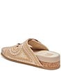 Color:Natural Multi Knit - Image 3 - Ralli Crochet Buckle Detail Footbed Sandals