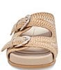Color:Natural Multi Knit - Image 4 - Ralli Crochet Buckle Detail Footbed Sandals