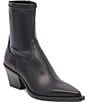 Dolce Vita Rutger Leather Pointed Toe Booties - Image 1
