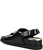Color:Midnight Crinkle Patent - Image 3 - Starla Patent Leather Footbed Sandals