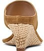 Dolce Vita Symon Suede Raffia Wedge Thong Sandals - Image 2
