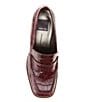 Color:Cabernet Embossed Leather - Image 5 - Talie Embossed Leather Slip On Loafers