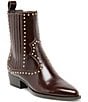 Dolce Vita Thomas Studded Patent Leather Pointed Toe Booties - Image 1