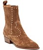 Dolce Vita Thomas Studded Suede Pointed Toe Booties - Image 1