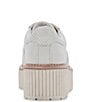 Color:White Leather - Image 2 - Tiger Leather Platform Sneakers