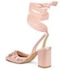 Dolce Vita Tisha Satin Ankle Wrap Block Heel Pumps - Image 3