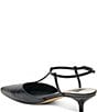 Dolce Vita Torena Leather T-Strap Pointed Toe Kitten Heel Pumps - Image 3