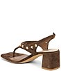Dolce Vita Yves Stud Suede Thong Sling Back Dress Sandals - Image 3