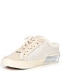 Color:Off White Crackled - Image 4 - Zantel Plush Leather Faux Fur Backless Winter Mule Sneakers