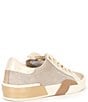Color:White/Dune Embossed - Image 2 - Zina Dune Embossed Leather Retro Sneakers