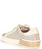Color:White/Dune Embossed - Image 3 - Zina Dune Embossed Leather Retro Sneakers