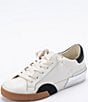 Color:White/Black Leather - Image 5 - Zina Leather Slip-On Sneakers