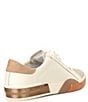 Color:White/Tan Leather - Image 2 - Zina Leather Retro Sneakers