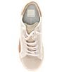 Color:White/Tan Leather - Image 5 - Zina Leather Retro Sneakers