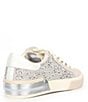 Color:Ivory Suede - Image 2 - Zina Suede and Crystal Embellished Sneakers