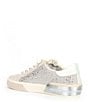 Color:Ivory Suede - Image 3 - Zina Suede and Crystal Embellished Sneakers