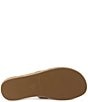Color:Platino - Image 5 - Addara Crinkle Metallic Leather Chunky Toe Ring Slide Sandals