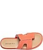 Color:Coral - Image 4 - Addara Nubuck Suede Chunky Toe Ring Sandals