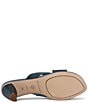 Color:Denim - Image 5 - Alannis Woven Leather Toe Loop Sandals