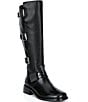 Donald Pliner Almah Tall Leather Buckle Boots - Image 1