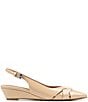 Donald Pliner Barbee Patent Leather Wedge Slingback Pumps - Image 2