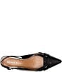 Donald Pliner Barbee Python Print Leather Pointed Toe Slingback Wedge Pumps - Image 4