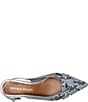 Donald Pliner Barbee Python Print Leather Pointed Toe Slingback Wedge Pumps - Image 4