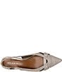 Donald Pliner Barbee Textured Metallic Leather Pointed Toe Slingback Wedge Pumps - Image 4