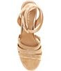 Color:Camel - Image 5 - Bayni Suede Platform Ankle Strap Sandals