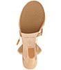 Color:Camel - Image 6 - Bayni Suede Platform Ankle Strap Sandals