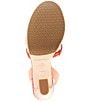 Color:Multi - Image 6 - Bayni Suede Colorblock Cork Platform Ankle Strap Sandals
