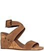 Color:Toast - Image 1 - Bellville Suede Wedge Sandals
