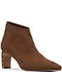 Donald Pliner Birdee Stretch Microfiber Croco Heel Shooties - Image 1