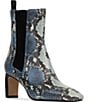 Donald Pliner Brittnie Snake Print High Heel Slip On Booties - Image 1