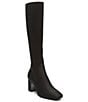 Color:Black - Image 1 - Cassidy Stretch Crepe Tall Sock Boots