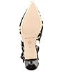 Donald Pliner Cowhair Slingback Pointed Kitten Heel Pumps - Image 6