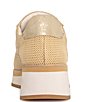 Color:Natural - Image 3 - Daisy Raffia Wedge Sneakers