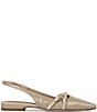 Donald Pliner Darcelle Croco Embossed Patent Leather Slingback Buckle Strap Pointed Toe Dress Flats - Image 2