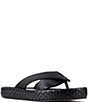 Donald Pliner Dasara Leather Woven Platform Thong Sandals - Image 1
