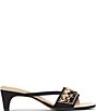 Donald Pliner Dhora Silk Asymmetrical Thong Beaded Slide Sandals - Image 2