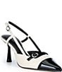 Donald Pliner Enthuse Slingback Kitten Heel Pumps - Image 1