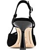 Donald Pliner Enthuse Suede Crocodile Embossed Cap Toe Slingback Pumps - Image 3