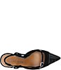 Donald Pliner Enthuse Suede Crocodile Embossed Cap Toe Slingback Pumps - Image 4