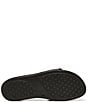 Color:Black - Image 5 - Fifi Crocodile Patent Leather Platform Thong Sandals
