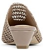 Donald Pliner Gillespie Stretch Macrame Croco Kitten Heel Mules - Image 3