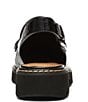 Color:Black - Image 3 - Halie Crocodile Embossed Patent Leather Slingback Penny Loafers